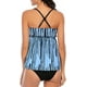 thumbnail image 3 of Traje de baño de dos piezas para mujer, tallas grandes, tops con pantalones cortos, traje de baño para mujer, trajes de baño de talla grande ER, 3 of 4