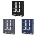 thumbnail image 2 of Closet Organizer for Bedroom, Wardrobe Rack for Home, Blue 71" Portable Closet Wardrobe Clothes Rack Storage Organizer with Shelf PKWQ507RB-1, 2 of 4