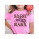thumbnail image 1 of Camiseta de niña 100 % algodón con estampado "Sassy Just Like My Nana", top informal y cómodo, camiseta de verano con cuello redondo y manga corta, el mejor regalo para niño y niña., 1 of 7