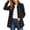 #H-Dark Gray, variant on TRUNZI Women's Button Down Plaid Shirts Long Sleeves Lapel Collar Casual Regular Fit Shackets with Chest Pocket,Black,Size L
