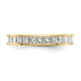 thumbnail image 3 of 14k Polished Size 7 Channel-set 2 carat Princess Diamond Complete Eternity Band, 3 of 6