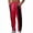 Wine, variant on YABCSAZ Mens Color Block Sweatpants Drawstring Elastic Waist Straight Leg Wide Leg Casual Lounge Pants Cotton Blend Open Bottom Athletic Track Pants with Pockets Trousers