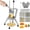Lever type, variant on Commercial Vegetable Fruit Chopper, Heavy Duty Professional Food Dicer with 1/4" Blade, French Fry Cutter, Fruit Slicer for Restaurants & Home Kitchen