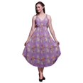 thumbnail image 1 of Bimba Floral Women Printed Sleeveless Midi Strappy Bohemian Beach Dress-X-Large, 1 of 1
