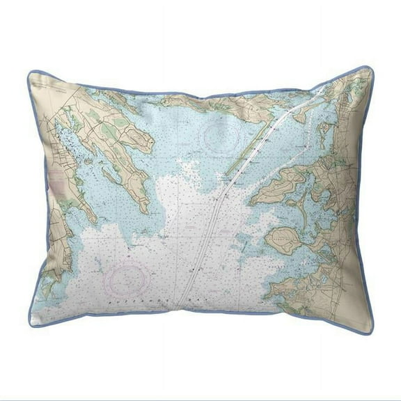 Betsy Drake ZP13236CC 20 x 24 in. Cape Cod, MA Nautical Map Extra Large Zippered Indoor & Outdoor Pillow