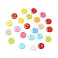 thumbnail image 5 of 100pcs Acrylic Sewing Buttons for Costume Design Plastic Buttons 2-Hole Dyed Flat Round Mixed color 15x2mm Hole: 1mm, 5 of 5