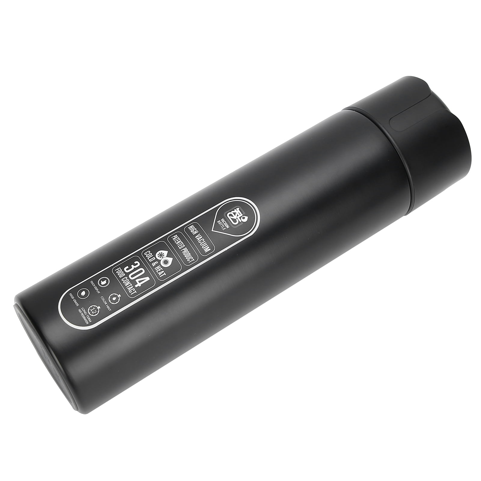Smart Water Bottle Touch Temperature Display Timed Reminder Vacuum Insulated Bottle Battry PoweredBlack