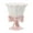 Pink, variant on White Footed Dessert Bowl Cute Ice Cream Sundae Cup Yogurt Bowl Ceramic 4.4 X 4.8 Inch White