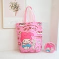 thumbnail image 4 of Bolsa ecológica Kawaii Sanrio, Hello Kitty Mymelody, Anime de dibujos animados, bolsa de compras plegable, bolsa de almacenamiento de gran capacidad, juguete de regalo, nuevo, 4 of 4