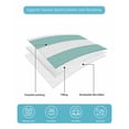 thumbnail image 5 of Quilts King Size Bedding Set, Green Stripes Lightweight Quilted Comforter, Simple Green White Texture Soft Reversible Bedspread Coverlet with Pillow Covers for All Season, 96" x 106", 5 of 7