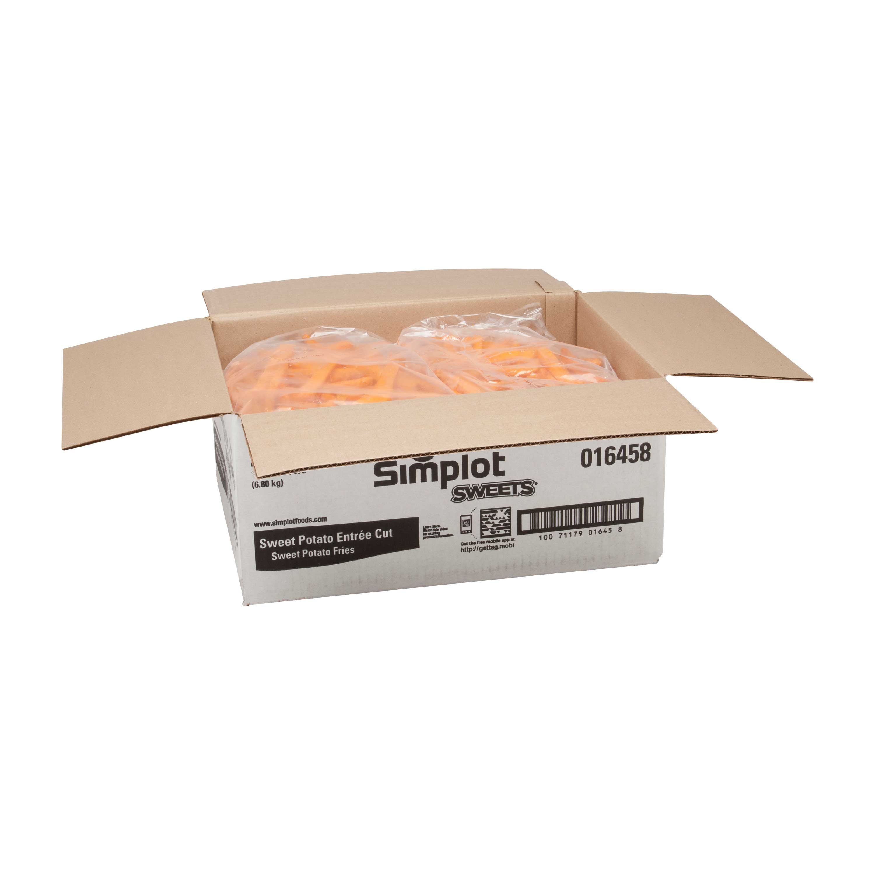 Simplot Sweets Thin Cut Potato Fry, 2.5 Pound - 6 per case.