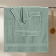 thumbnail image 3 of MyOwn Ultra Soft 8-Piece Towel Set - 100% Pure Ringspun Cotton, Contains 2 Oversized Bath Towels 27x54, 2 Hand Towels 16x28, 4 Wash Cloths 13x13 - Ideal for Everyday use, Hotel & Spa - Jade, 3 of 6
