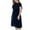 Navy, variant on Women Formal Wedding Bridesmaid High Waist Party Prom Gown Dress Pretty Dresses for Women Long Lace Dresses for Women plus Size Dress with Lace Long Sleeve Petite Dresses for Women Party Deep V Laye