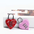 thumbnail image 4 of Cadenas Cœur code 3 Chiffres Combinaison en Forme de Cœur Sécurité Boîte à Amour Verrouillage Rouge, 4 of 5