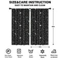 thumbnail image 2 of Blackout Kids Curtains,Black Star Planet Moon Pattern Childrens Insulated Curtains Set Of 2,Bedroom Essentials,Toddler Room Decor 42x84in(106x213cm), 2 of 5
