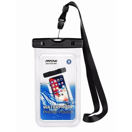 Mpow Universal Waterproof Case, IPX8 Waterproof Phone Pouch Dry Bag Compatible for iPhone Xs Max/XR/X/8/8P/7/7P Galaxy up to 6.5