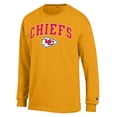 thumbnail image 2 of Men's Champion Gold Kansas City Chiefs Arch Over Logo Long Sleeve T-Shirt, 2 of 3