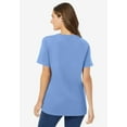thumbnail image 2 of Woman Within Plus Size Perfect Short-Sleeve V-Neck Tee (Petite Available), 2 of 6