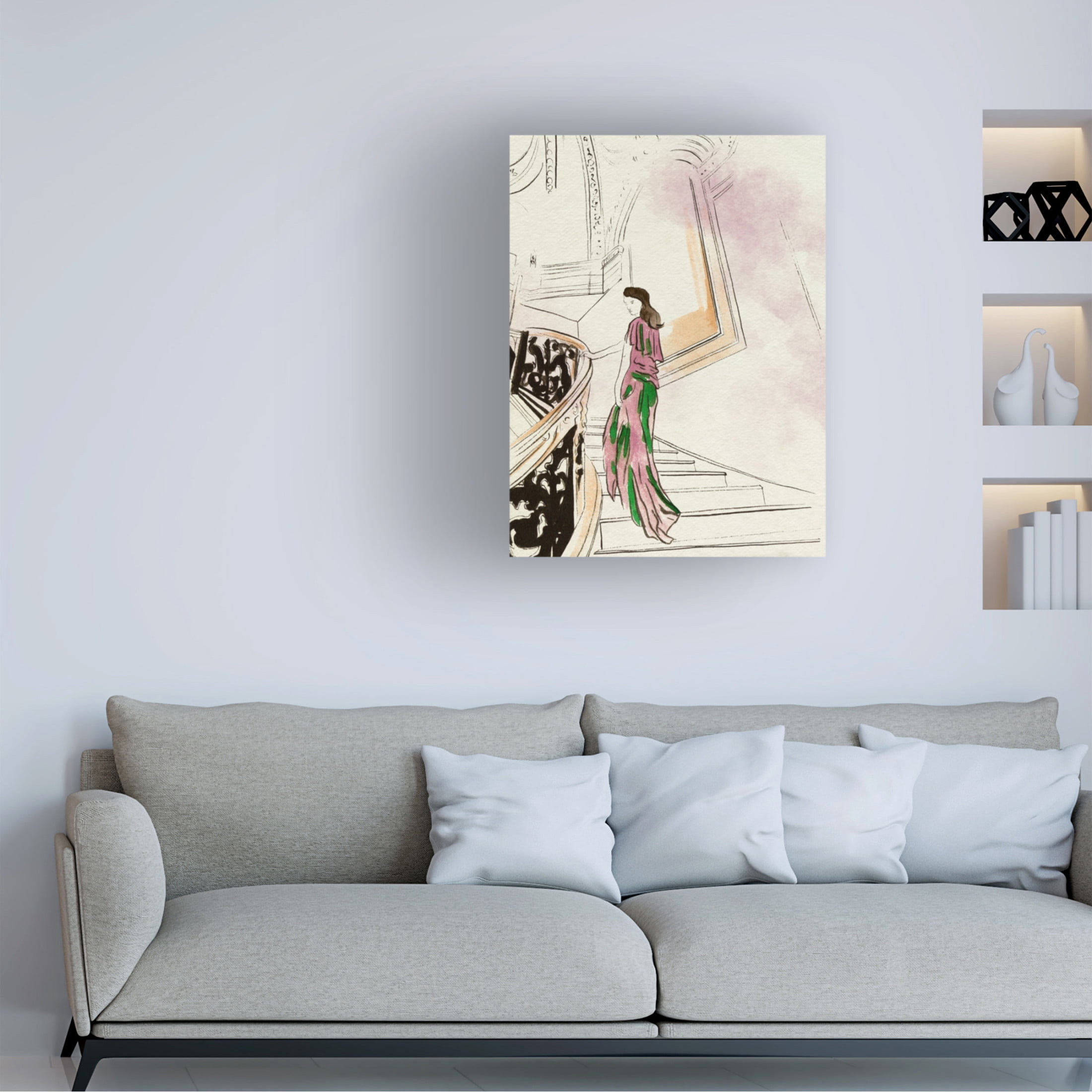 Trademark Fine Art Melissa Wang Back Glance II Canvas Wall Art