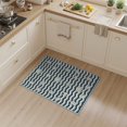 thumbnail image 2 of ODIKA 3'x5' Washable Area Rug Starfish Navy Ivory Rhythmic Wave Band Coral Reef Ocean Bathroom for Hallway, Laundry Room, Non-Slip, Flatweave, Easy Care, 2 of 7