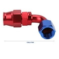 AN6 90 Degree Push On Twist Lock Oil Gas Fuel Line Hose End Fitting