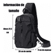 thumbnail image 3 of Bolso Hombre Hombro Pecho Cruzado Multiuso Negra Malubero Bolso Cruzado, 3 of 5