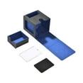 thumbnail image 3 of TISHITA Card Deck Box Card Carrying Organiser Case Trading Cards Case for 100+ Cards Blue Black, 3 of 7
