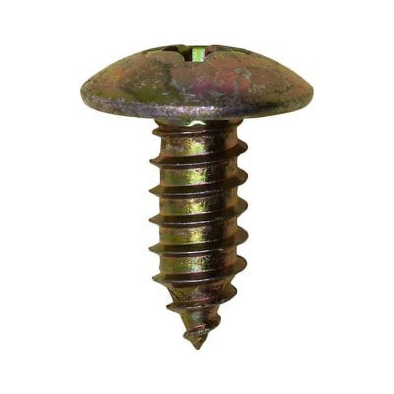 Auveco # 17098 Phillips Truss Head License Plate Screw M6-1.81 X 15mm. Qty 50.