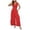 A-Red406, variant on Women's Sleeveless V Neck Jumpsuit High Waist Wide Leg Formal Party Romper Red XXL