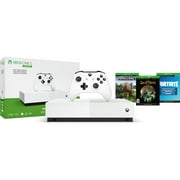 Microsoft Xbox One S 1TB All Digital Edition 3 Game Bundle (Disc-free Gaming), White, NJP-00050