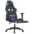 thumbnail image 6 of vidaXL Gaming Chair Black and Blue Fabric (100% polyester), Metal, Plywood, 6 of 6
