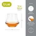 thumbnail image 4 of True Whiskey Glasses, Drinking Glasses for Bourbon, Scotch, 12 oz, Set of 4, 4 of 7