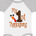 thumbnail image 4 of Inktastic Plaid 1st Thanksgiving Turkey Boys or Girls Baby Bodysuit, 4 of 5