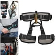 thumbnail image 3 of Arnés de medio cuerpo ajustables Sunnimix arnés de escalada en roca Negro L, 3 of 8