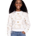 thumbnail image 3 of Hello Kitty Girls Metallic Lurex Holiday Sweater, Sizes 4-16, 3 of 14
