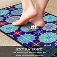 thumbnail image 4 of Kitchen Rugs and Mats Set of 2, Blue Kitchen Rug Comfort Floor Mat Non Slip Washable Kitchen Carpet Rug Runner for Floor Home, Office, Sink, Laundry 17"x47"+17"x30"-Ethnic Traditional Pattern, 4 of 6