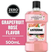 Listerine Zero Alcohol Mouthwash, Grapefruit Rose Flavor, 500 mL