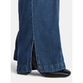 thumbnail image 4 of Time and Tru Women's Wide Leg Cargo Jeans, 31" Inseam, Sizes 0-20, 4 of 5