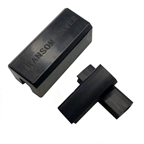 GHmarine Transom Saver Support and Trailering Motor Locks for Single Ram Outboard Mercury Evinrude Johnson Yamaha Honda and Tohatsu Rubber Black