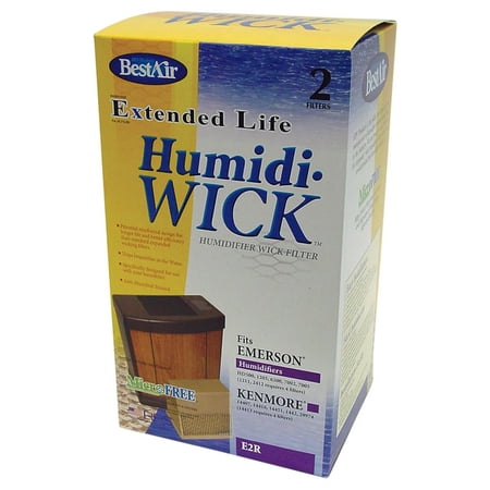 Condition photo showing New/Like New for bestair e2r humidifier replacement wick humidifier filter for emerson models 6.5  x 5.5  x 11.5  (2 filters)