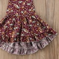 thumbnail image 4 of xiaxaixu Robe Fleurie Sans Manches pour Bébés Filles, Dos Nu, Tutu, Robes de Princesse, 4 of 7
