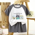 thumbnail image 2 of Xudanell Baby Toddler Pajamas Girl Boy Sleepwear Summer Pja Homewear Short Sets Size 5-6 Years, 2 of 5
