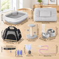 10-Piece Kitten Starter Kit for Indoor Cats, Cute Gray, Medium ...