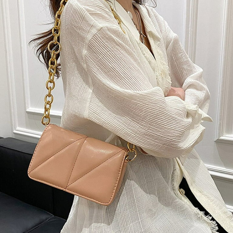 CoCopeaunt Pink Shoulder Bags for Women Soft Leather Crossbody Bag Simple  Trend Handbag Ladys Classic Small Flap Messenger Bag