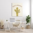 thumbnail image 2 of Stupell Industries Not A Hugger Phrase Vintage Yellow Floral Cactus Botanical & Floral Painting Gallery Wrapped Canvas Print Wall Art, 36 x 48, 2 of 6