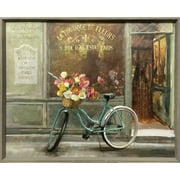 Crystal Art Gallery French Bicycle Framed Wall Art Dcor Digital Print Size 28" x 22"