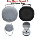 thumbnail image 2 of EVA Carrying Case Portable for Meta Quest 3 VR Glasses Hard Shell Storage Bag With Shoulder Strap for Meta Quest3 VR Accessories Grey A, 2 of 6