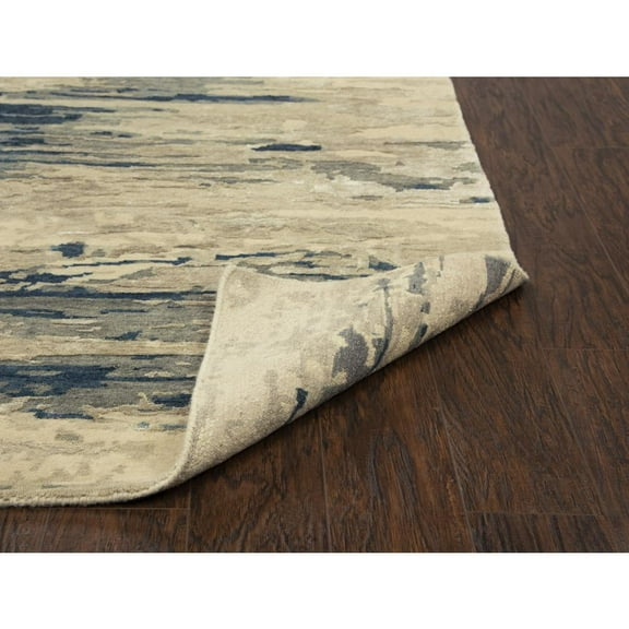 Alora Decor Noble 8' x 10' Abstract Beige/Gray/Gray/Rust/Blue Hand Knot Area Rug