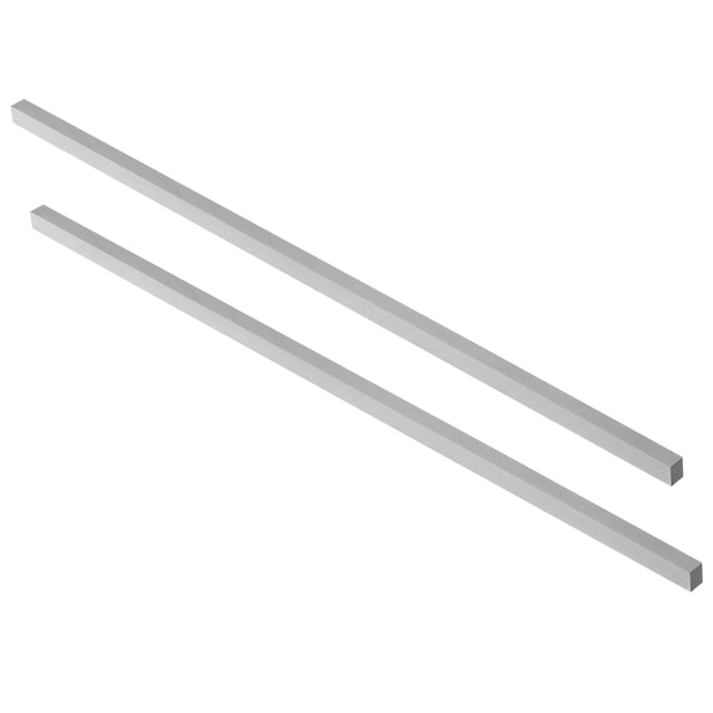 Unique Bargains HSS Tool Bit Square Lathe Turning Grinder Cutter Mill Blank 5mmx5mmx200mm 2Pcs