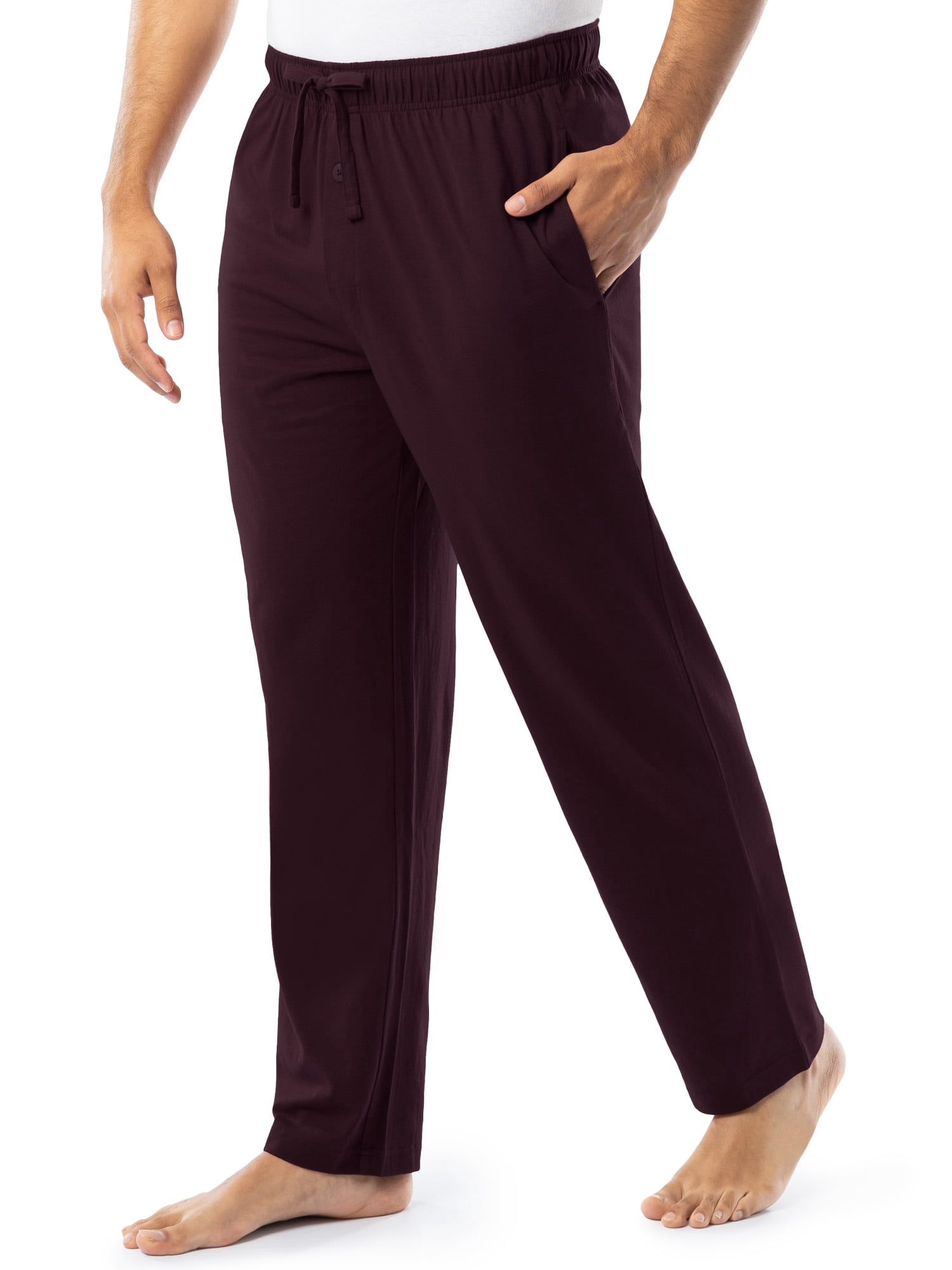Fruit of the Loom Men's and Big Men's Jersey Knit Pajama Pants, Sizes S-6XL
